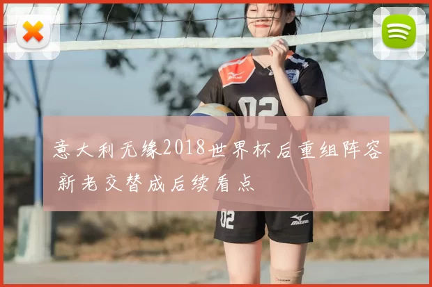 意大利无缘2018世界杯后重组阵容 新老交替成后续看点